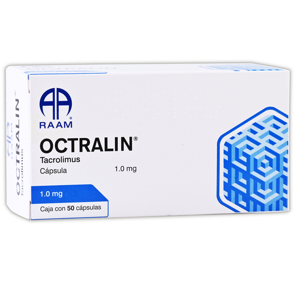 OCTRALIN TACROLIMUS 1 MG 50 CÁPSULAS