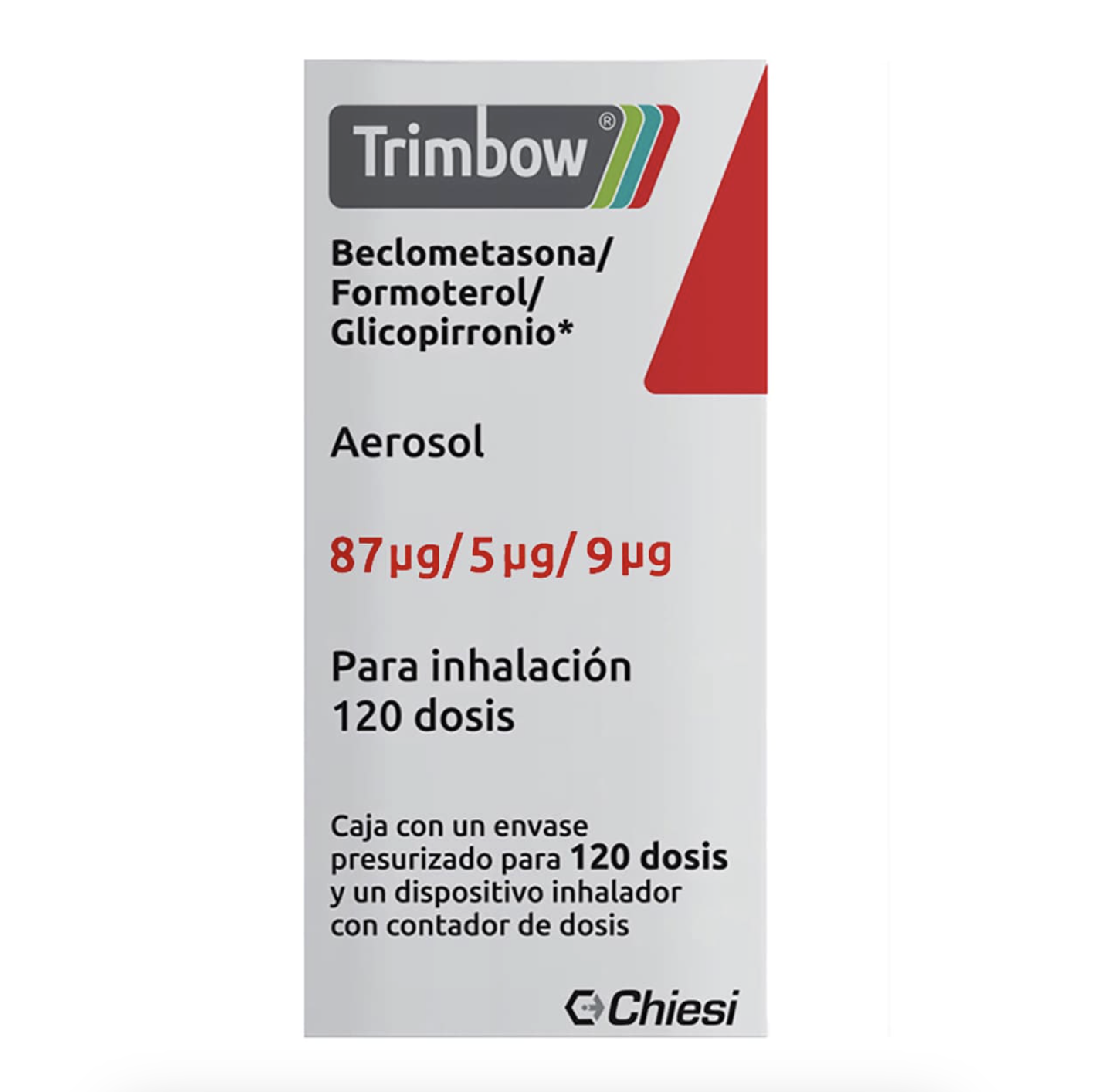  Trimbow Aerosol 87 mcg/5 mcg/9 mcg, 120 Dosis