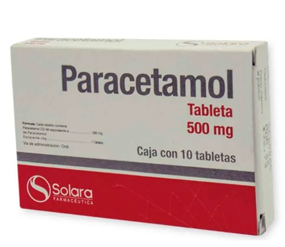 PARACETAMOL 10 TAB 500 MG