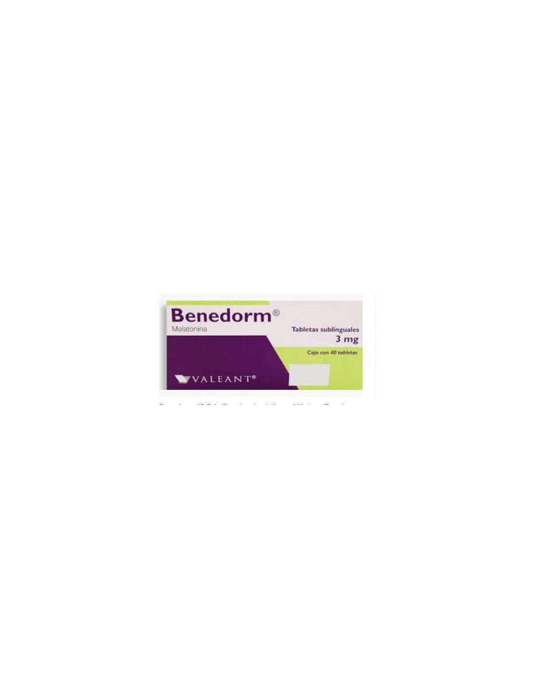 BENEDORM (MELATONINA) 3MG, 40 TAB SL