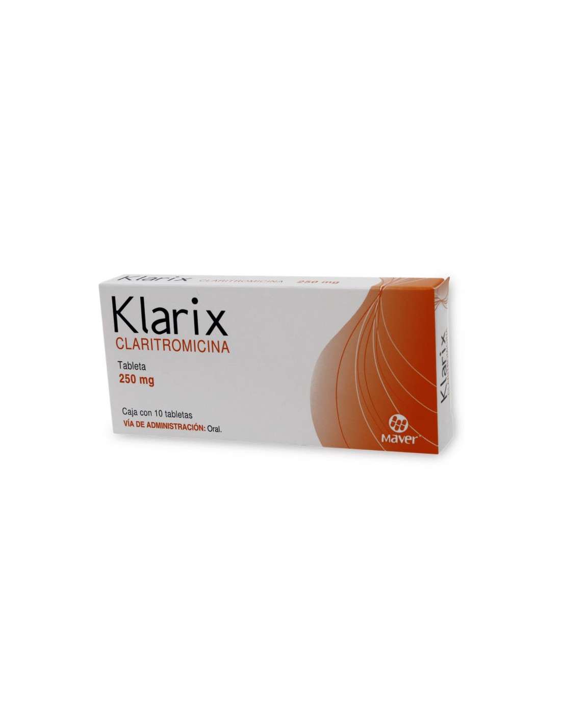 KLARIX 10 TAB 250 MG