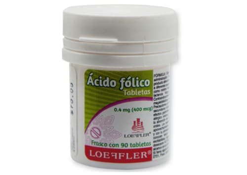 ACIDO FOLICO 90 TAB 0.4 MG