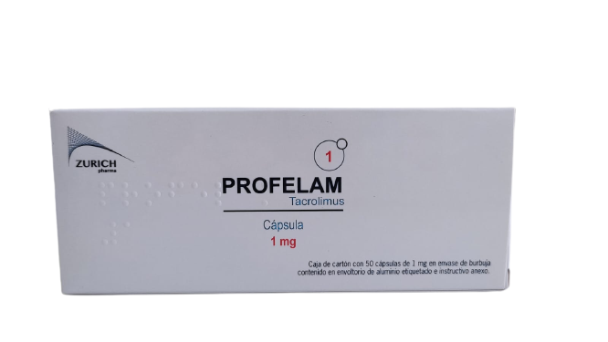 Profelam 1 mg Tacrolimus caja 50 caps