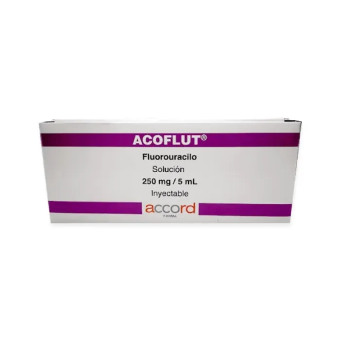 ACOFLUT (FLUOROURACILO) 250 MG / 5 ML SOL. INY. CAJA CON 10 FRASCOS