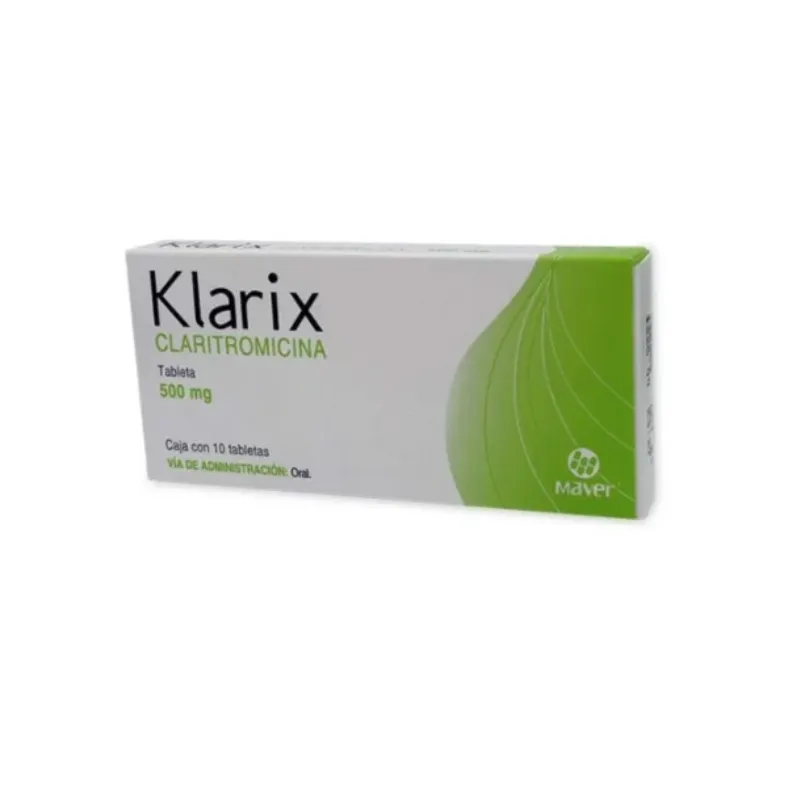 KLARIX 10 TAB 500 MG