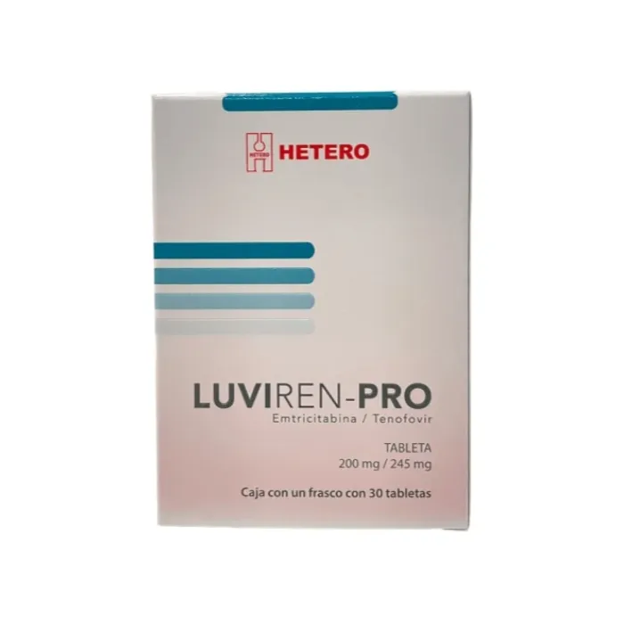 Luviren Pro Emtricitabina Tenofovir 200 mg 245 mg