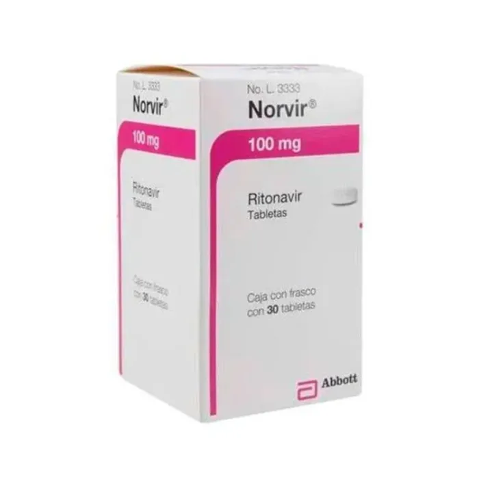 NORVIR RITONAVIR 100 MG 30 TABLETAS