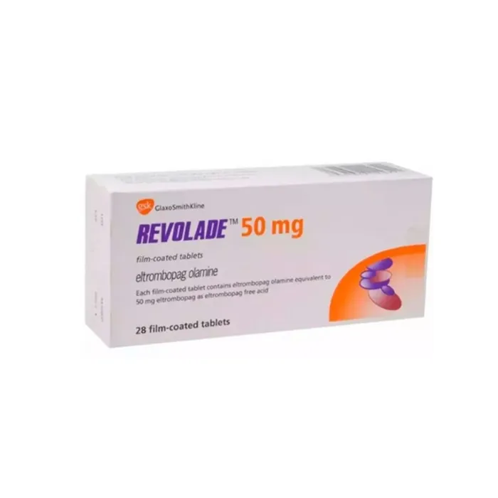 REVOLADE ELTROMBOPAG OLAMINE 50 MG CAJA CON 28 TABLETAS LAB. GLAXOSMITHKLINE