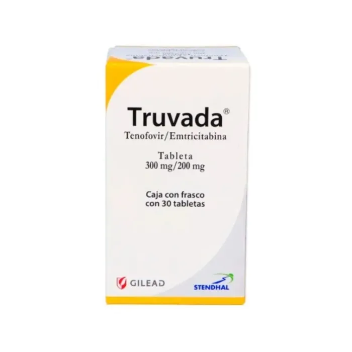 TRUVADA EMTRICITABINA TENOFOVIR 300 MG /200 MG FRASCO CON 30 TABLETAS LAB. GILEAD STENDHAL