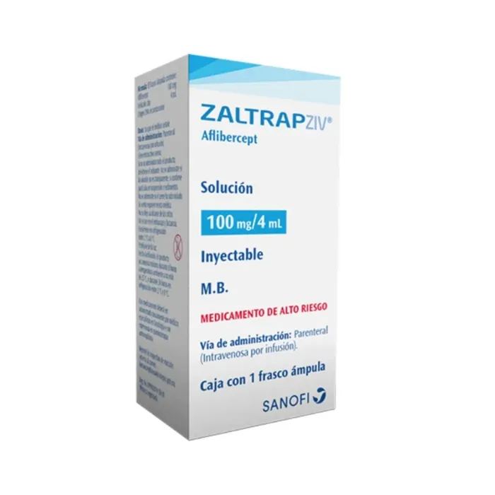 ZALTRAP ZIV (AFLIBERCEPT) 100 MG / 4 ML CAJA CON 1 FRASCO ÁMPULA LAB. SANOFI