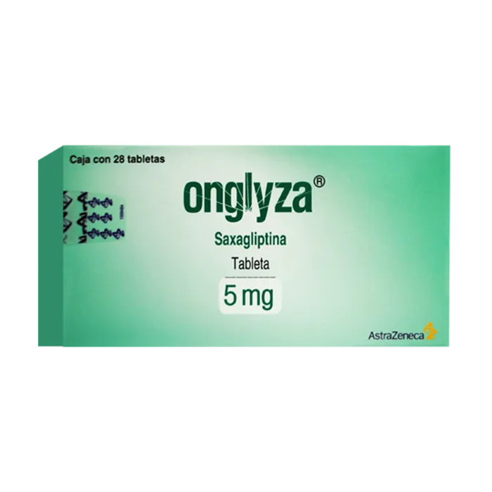 ONGLYZA SAXAGLIPTINA 5MG TAB C28: SAXAGLIPTINA TAB C28, ASTRAZENECA S A DE C V. Disponible en Farmasmart. Compra en línea.