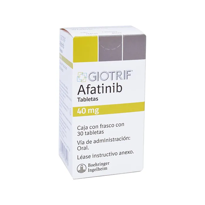 GIOTRIF AFATINIB 40 MG CAJA CON FRASCO CON 30 TABLETAS LAB. BOEHRINGER INGELHEIM