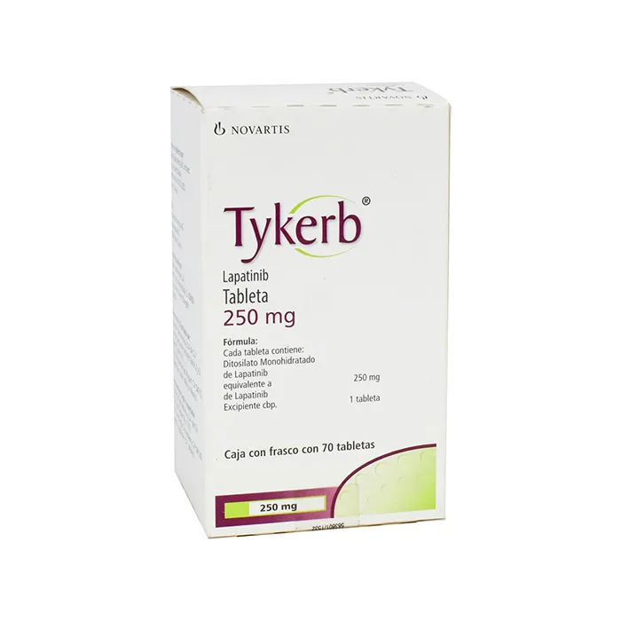 TYKERB LAPATINIB 250 MG CAJA CON FRASCO CON 70 TABLETAS LAB. GLAXOSMITHKLINE