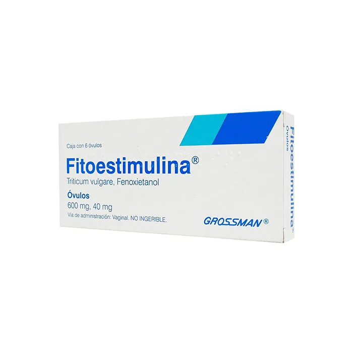 FITOESTIMULINA (FENOXIETANOL / TRITICUM) 600 / 40 MG CAJA CON 6 ÓVULOS LAB. GROSSMAN