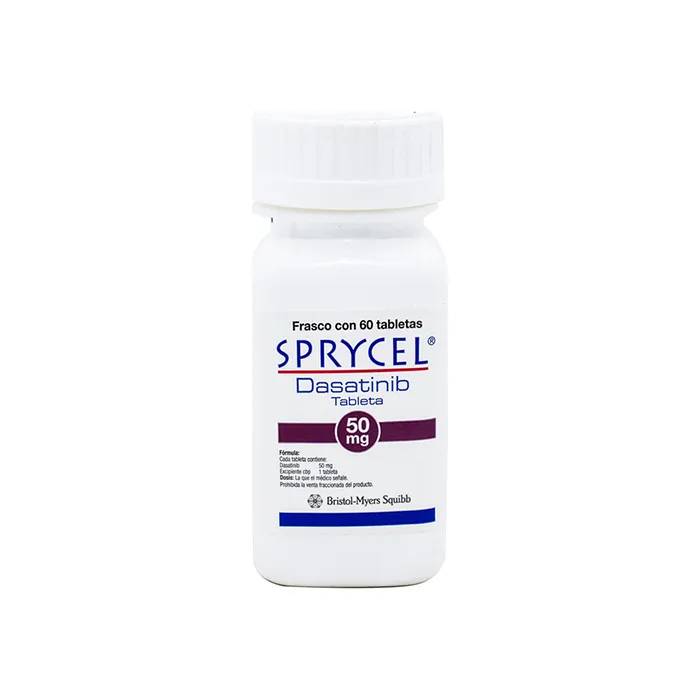 SPRYCEL (DASATINIB) 50 MG FRASCO CON 60 TABLETAS LAB. BRISTOL-MYERS SQUIBB