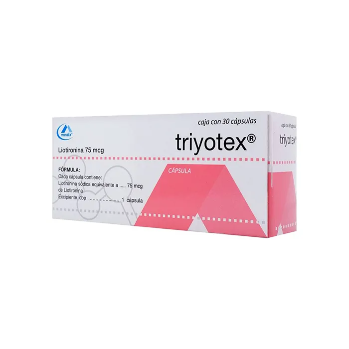 Triyotex 75 Mcg 30 Cápsulas