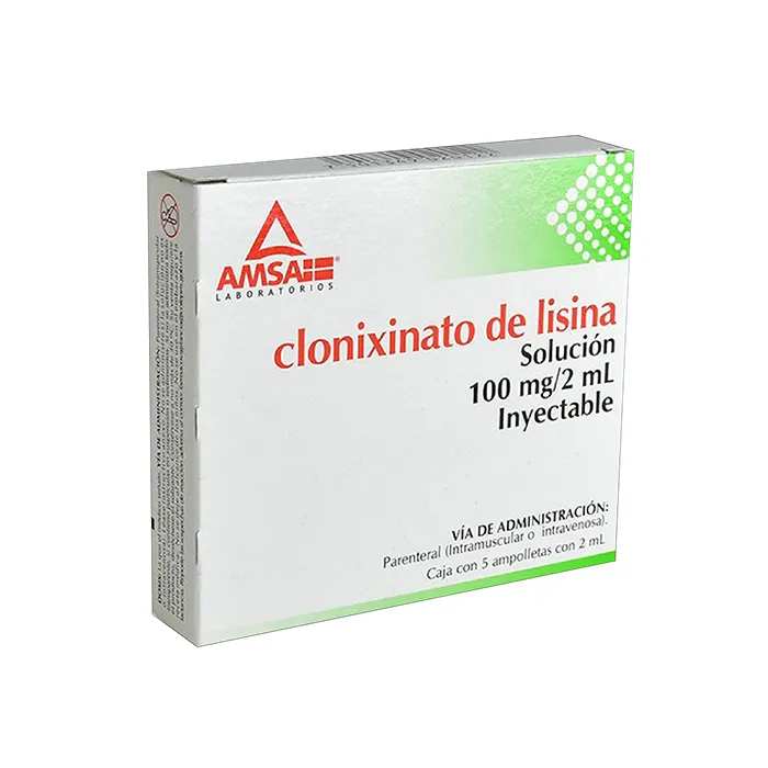 CLONIXINATO DE LISINA 5 AMP 100MG/2 ML