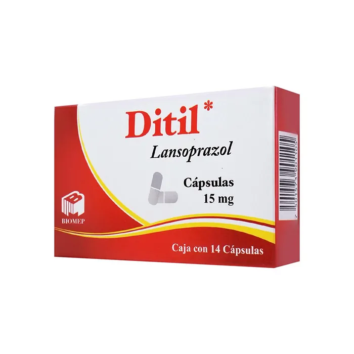 Ditil Lansoprazol 15 Mg 14 Cápsulas Genérico Com Biomep