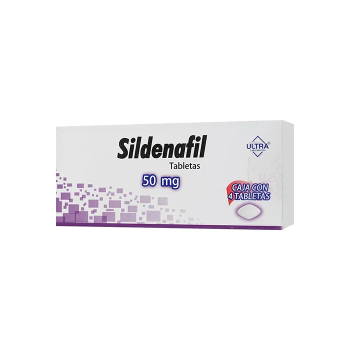 Sildenafil 50 mg 4 Tabletas