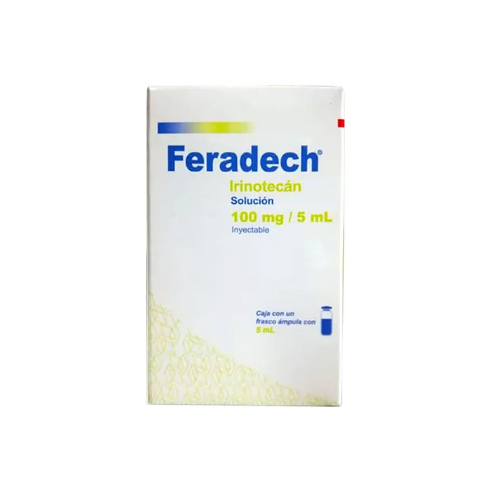 FERADECH IRINOTECAN 100 MG / 5 ML CAJA CON 1 FRASCO ÁMPULA SOL. INY. LAB. ULSA TECH