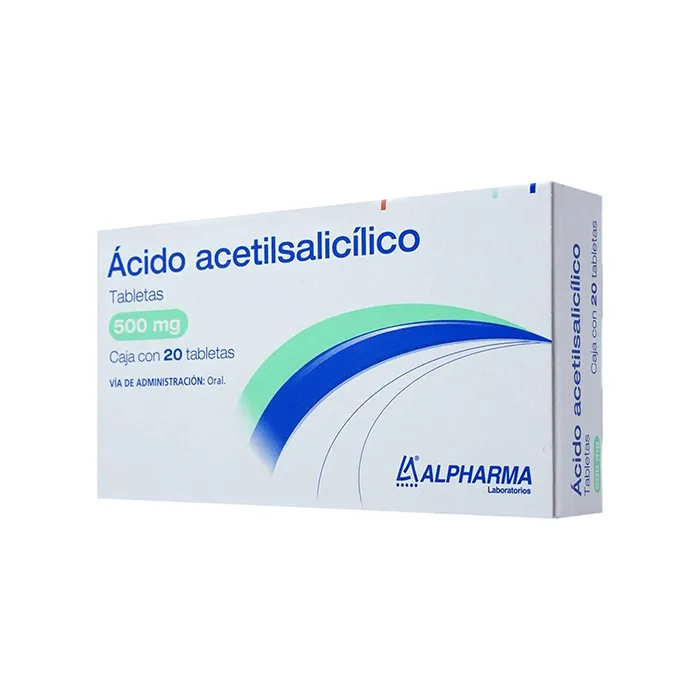 ACIDO ACETILSALICILICO 20 TAB 500 MG