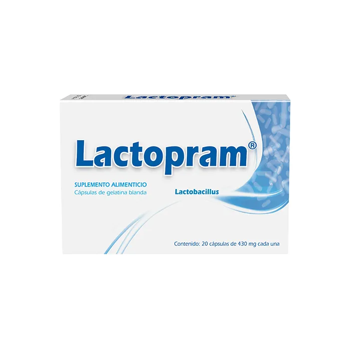 LACTOPRAM 20 CAPS 430 MG