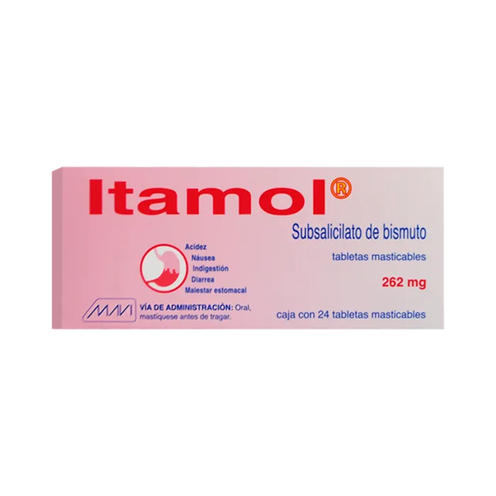 ITAMOL 24 TAB MAST 262 MG