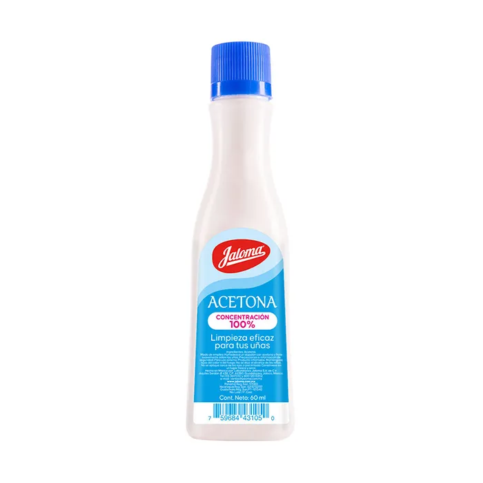 ACETONA JALOMA 60 ML 2: JALOMA, LABORATORIOS JALOMA. Disponible en Farmasmart. Compra en línea.