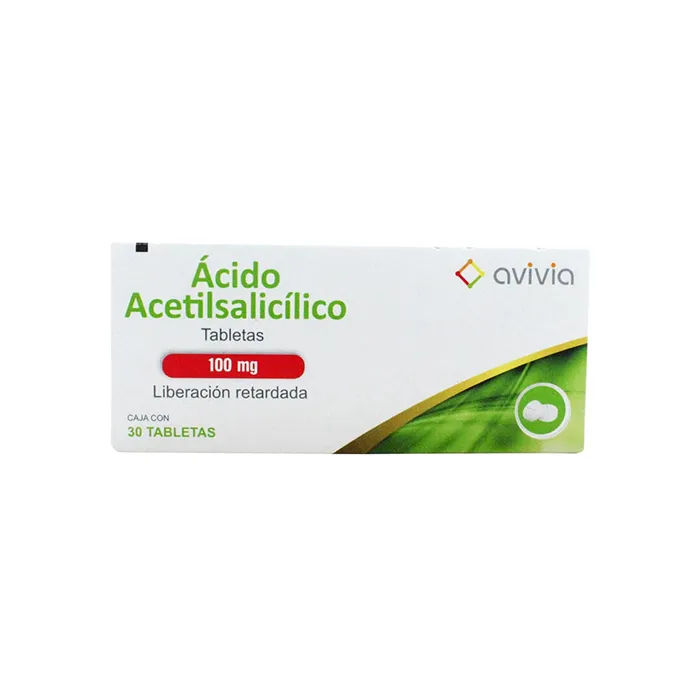 ACIDO ACETILSALICILICO   30 TAB 100 MG: ACETILSALICILICO TAB, Avivia Pharma. Disponible en Farmasmart. Compra en línea.