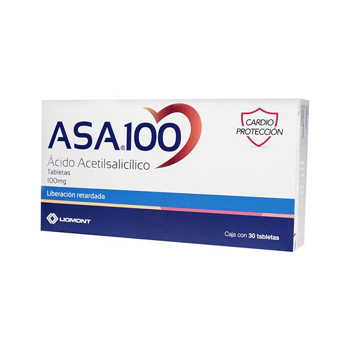 ASA 100MG TAB C30: TAB C30, PROMOTORA Y DISTRIBUIDORA LIOM. Disponible en Farmasmart. Compra en línea.