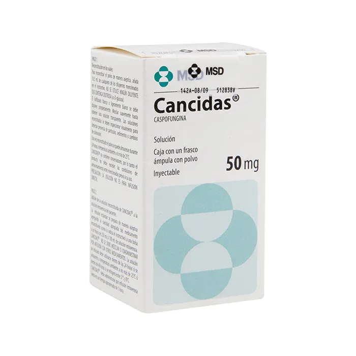  CANCIDAS CASPOFUNGINA (R) 50 MG 1 FA CON POLVO LAB MSD