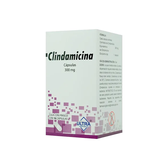  CLINDAMICINA 16 CAPS 300 MG