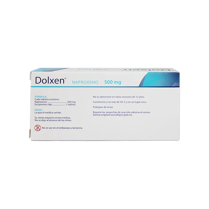  DOLXEN 20 TAB 500 MG