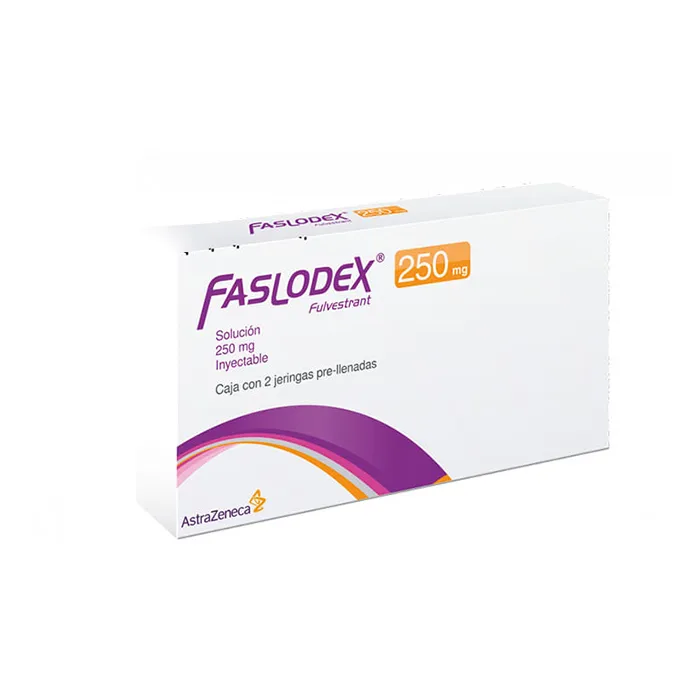 FASLODEX 250MG SOL INY 2JGA PR: SOL INY PR, Astrazeneca. Disponible en Farmasmart. Compra en línea.