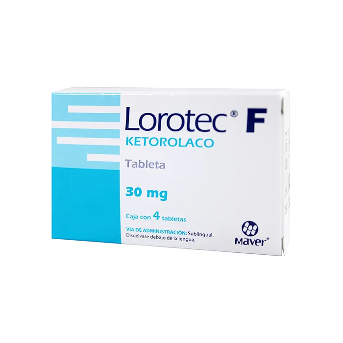  LOROTEC-F SUBLI 4 TAB 30 MG