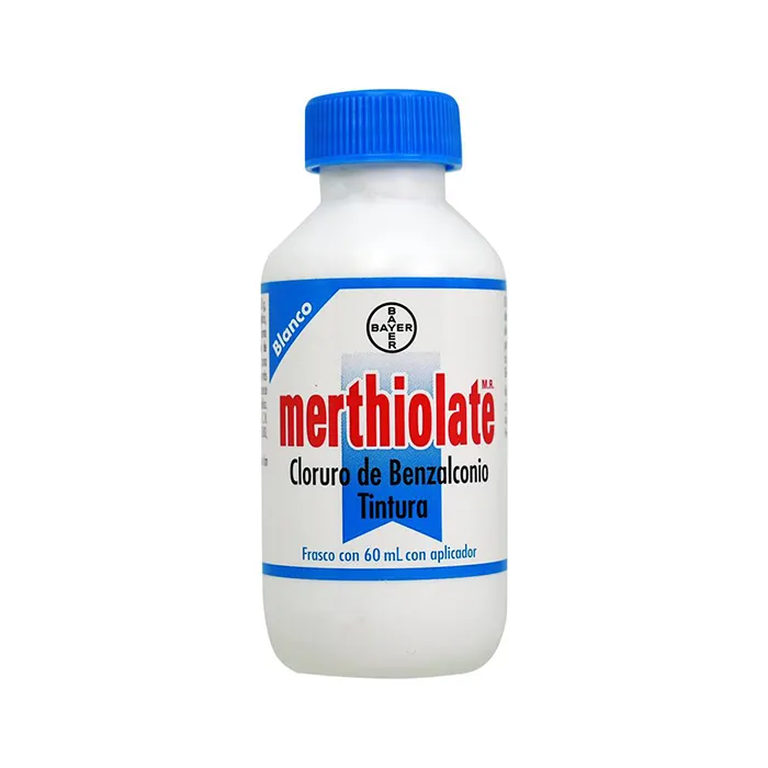 MERTHIOLATE BCO 60ML: BCO, BAYER DE MEXICO S A DE C V. Disponible en Farmasmart. Compra en línea.