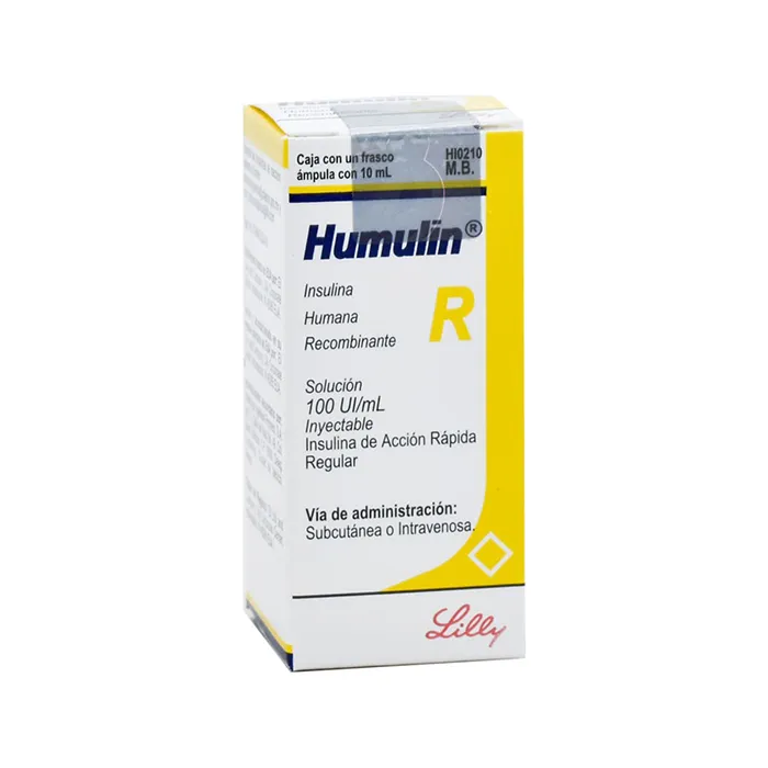  (R) HUMULIN R 100UI SOL INY 10ML