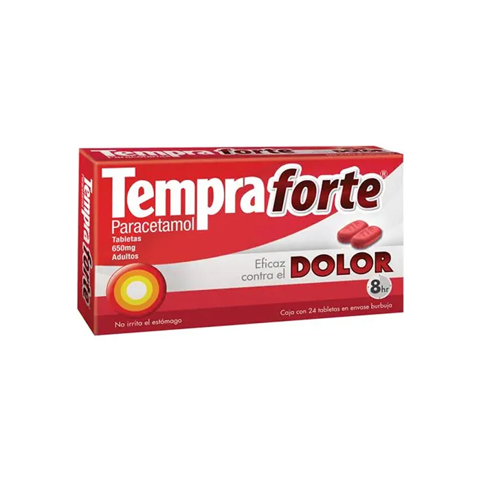  TEMPRA FORTE 650 MG CAJA CON 24 GRAGEAS