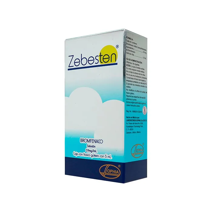 ZEBESTEN SOL 5ML: SOL, LABORATORIOS SOPHIA S A DE C V. Disponible en Farmasmart. Compra en línea.