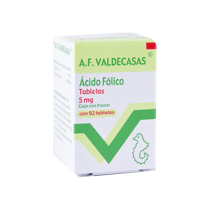  Ácido Fólico 5 Mg 92 Tabletas