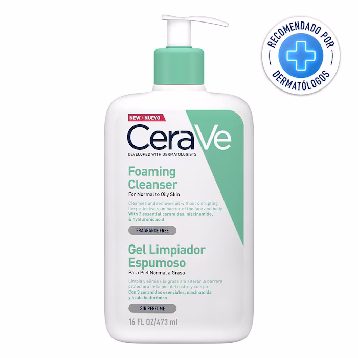 Crema limpiadora cerave tipo espumoso