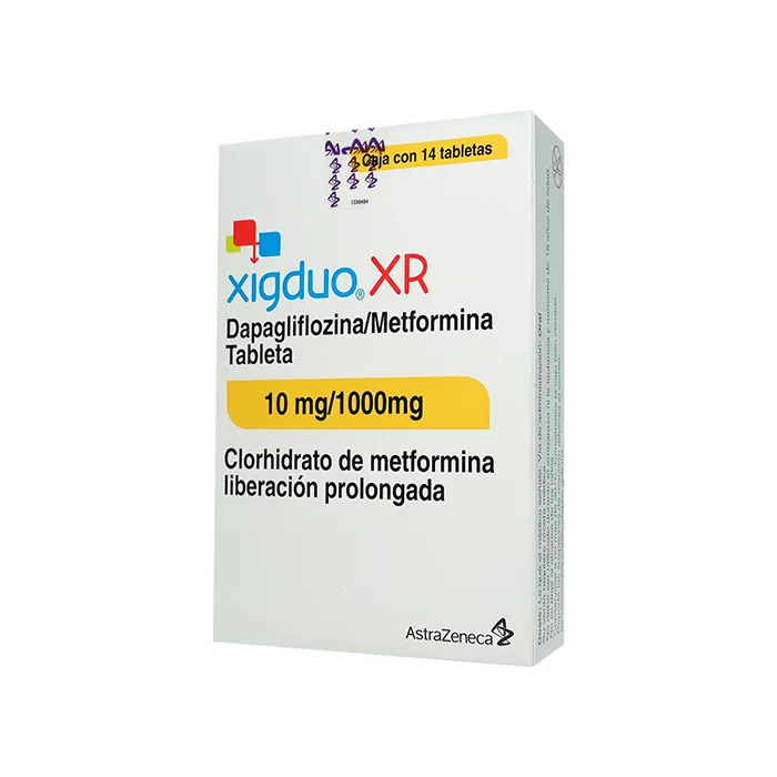 XIGDUO XR 10 / 1000 MG 14 TABLETAS