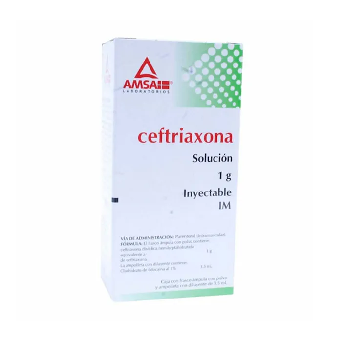 CEFTRIAXONA I.M. 1 FA 1G/3.5 ML