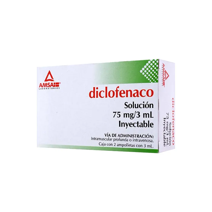 DICLOFENACO 2 FA 75MG/3 ML