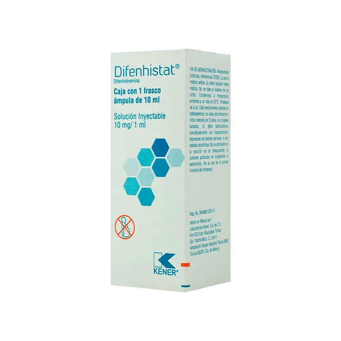 DIFENHISTAT DIFENILHIDRAMINA  1 FA 10 MG/1 ML