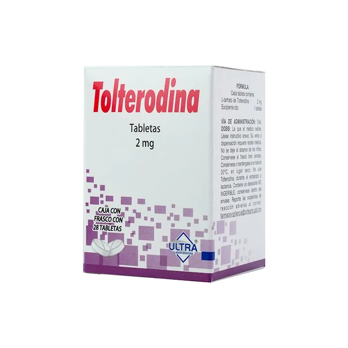 TOLTERODINA 28 TAB 2 MG