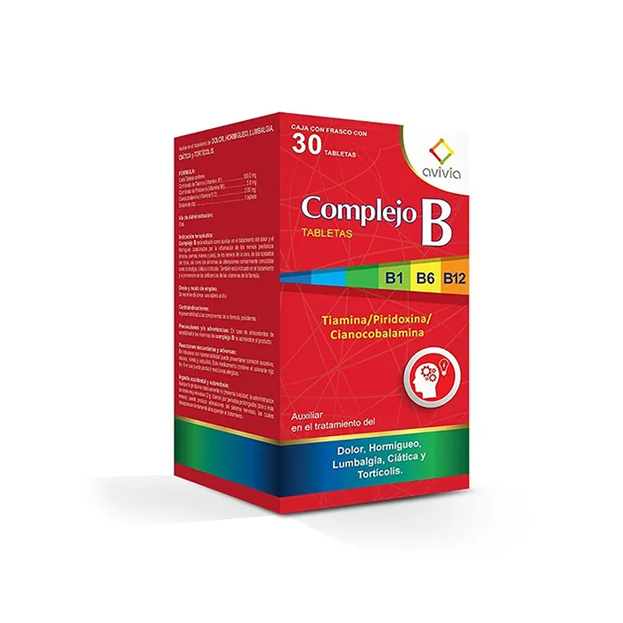 COMPLEJO B 100 / 5 / .05 MG 30 TABLETAS