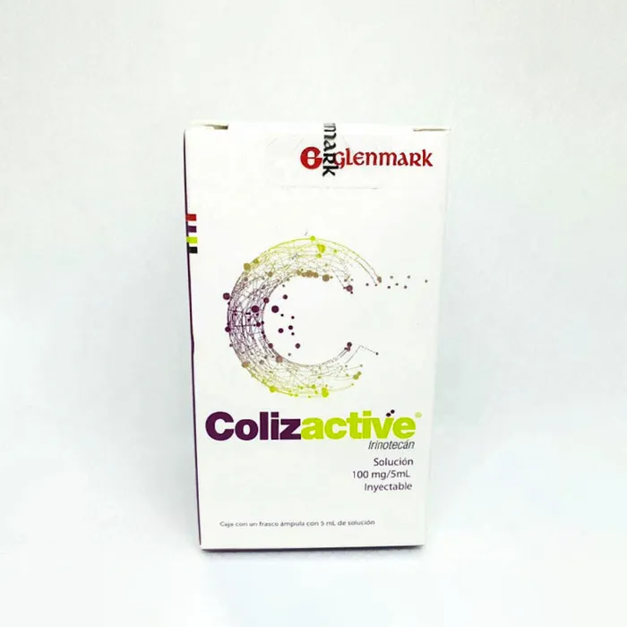 COLIZACTIVE (IRINOTECAN) 100 MG / 5 ML CAJA CON 1 FRASCO ÁMPULA SOL. INY. LAB. GLENMARK