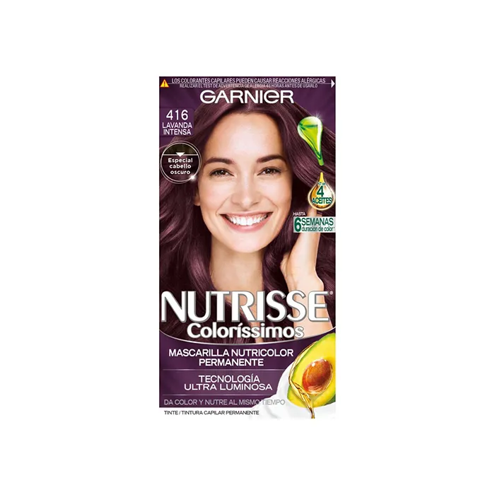 Tinte Garnier Nutrisse Coloríssimos 416 Lavanda Intensa