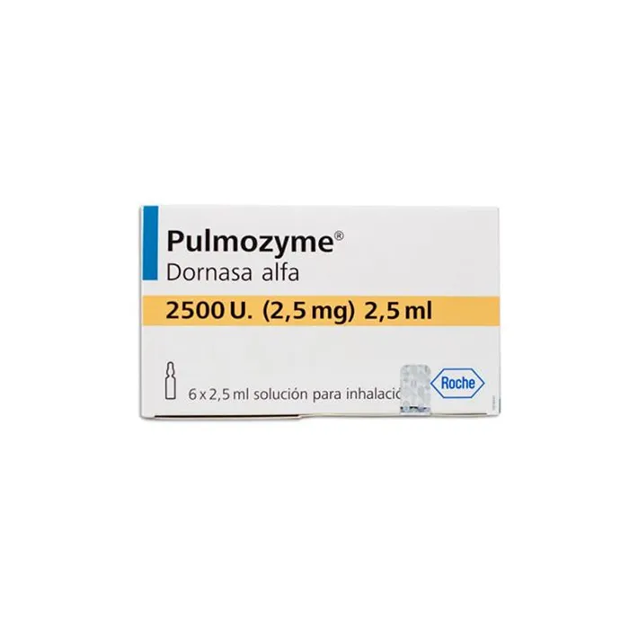  PULMOZYME ALFA DORNASA 2.5 MG / 2.5 ML 6 AMPOLLETAS LAB. ROCHE